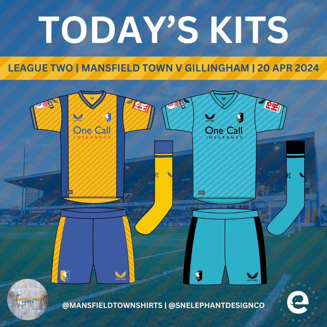Same @mansfieldtownfc kit lineup as Tuesday night for a promotion celebration in the Sun 💛💙