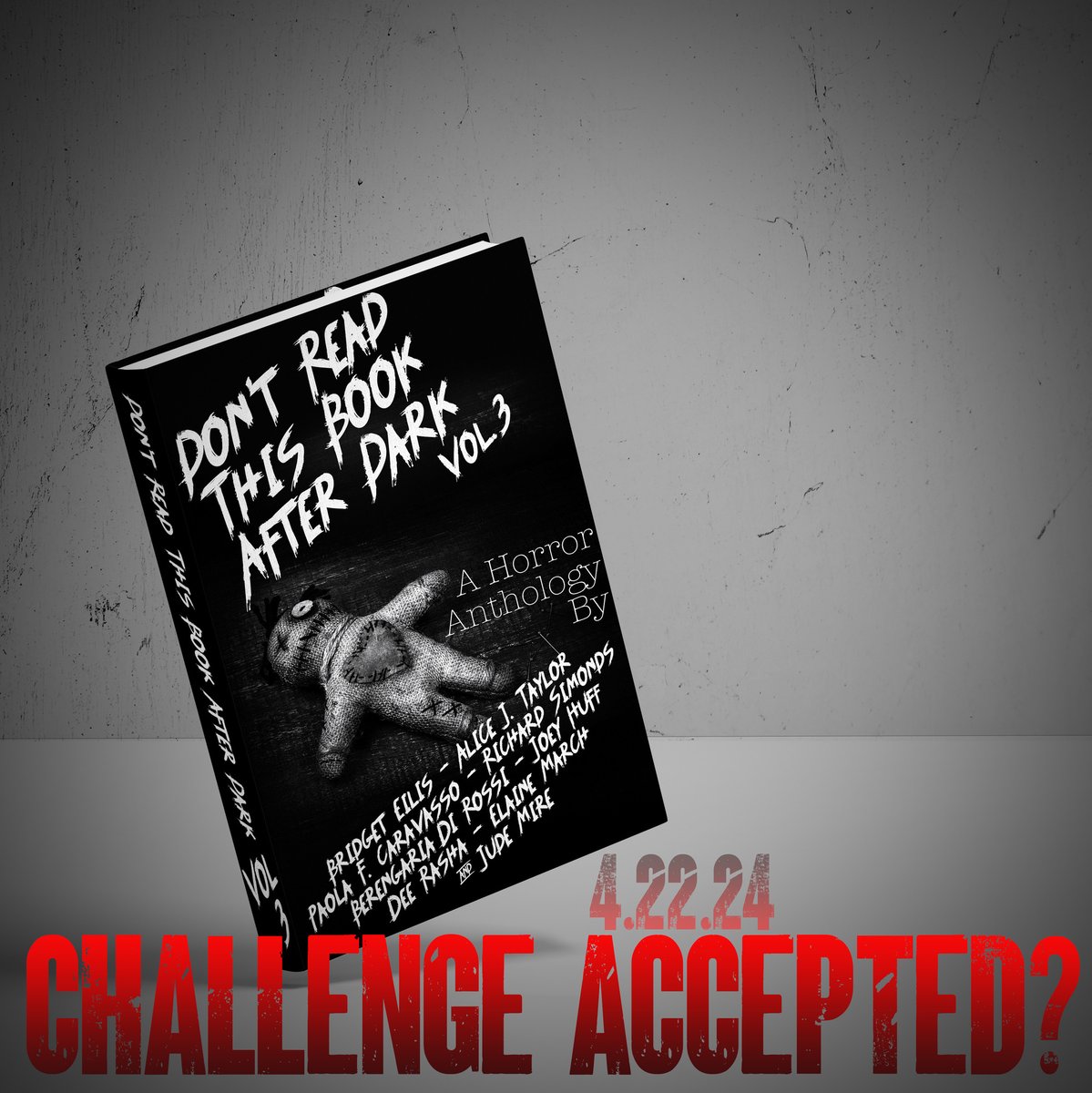 Two more days until this terrifying anthology hits shelves. Challenge accepted? Preorder now!
books2read.com/DRTBAD3
.
 #bookstagram #horror #drtbad #anthology #horroranthology #horrorshort #horrorshortstories #anthologyshorts