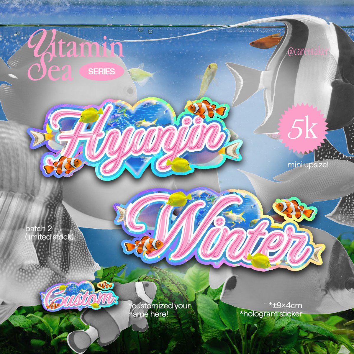 carentaker's tweet image. ｡ﾟ•┈୨♡୧┈• ｡ﾟ

( rt are appreciated 🍥‼️ )

⋆｡𖦹 𝐕𝐈𝐓𝐀Ⓜ️𝐈𝐍 𝐒𝐄𝐀 𓇼⊹ ࣪ ˖
🐠💭 𝑝𝑜 𝑠𝑡𝑖𝑐𝑘𝑒𝑟 𝑏𝑎𝑡𝑐ℎ 2 by @carentaker 

💰 price : idr 5OOO
📅 pre-order : 20/4/24 – 27/4/24
🛒 checkout at event 5.5

🌀 form : bit.ly/VitaminSeaStic…

📍 detail on form👆