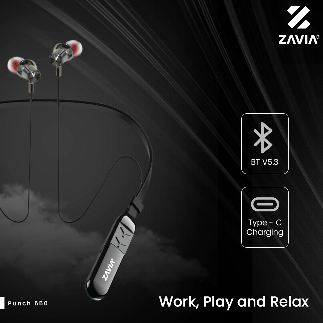 Work hard, play harder, and relax effortlessly with Zavia Punch 550 – your ultimate companion for every mood and moment. . . . #zavia #GamingCommunity #TwsGaming #VirtualReality #uninterruptedgaming #uninterruptedcalls #crystalclearsound #wirelesneckbands #bluetoothtws #seamless