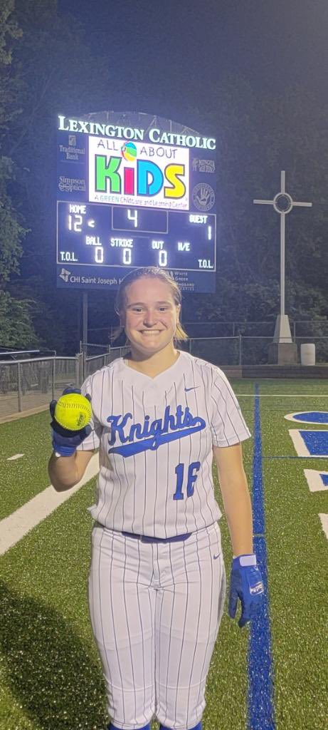 Knights Win on Another “Pass the Bat” Evening!!! 

@abbyhammond23 throws another shutout on a night that LC delivers 7 players with RBI’s and 9 players scoring! 

Hammond 2R, 2RBI
<a href="/AvaEmmert/">Ava Emmert</a> 2R, 2RBI
Lauren Kelley 1R, 2RBI
<a href="/lydia_kennedy8/">Lydia Kennedy</a> 1R, 1RBI
<a href="/LilPriz16/">Katie Prisinzano</a> 2R, 1RBI plus JV 💣