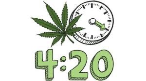 The term 4:20 comes from 5 high school students in San Rafael, CA who call themselves the Waldo’s because they met at 4:20 at the wall they hung out at in search of an abandoned cannabis crop. Today people all over celebrate by getting together to smoke marijuana! #Happy420