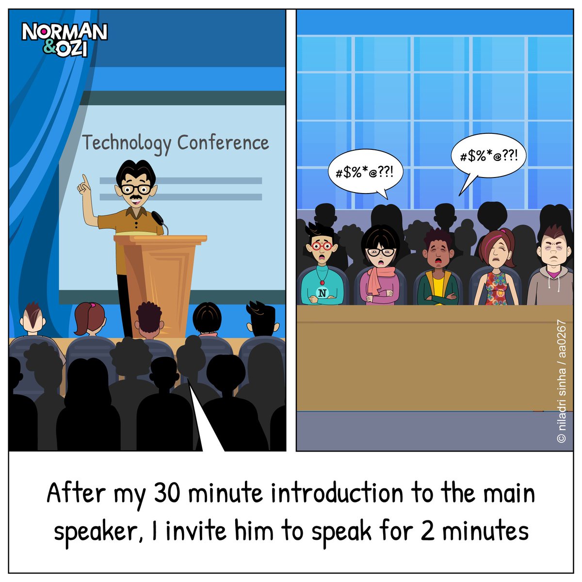 #conference #humor #technology #officehumor #memes #memesdaily #comics #speaker #introduction #corporateevents #meetings #tedx #theofficememes #business #concerts #IPL2024