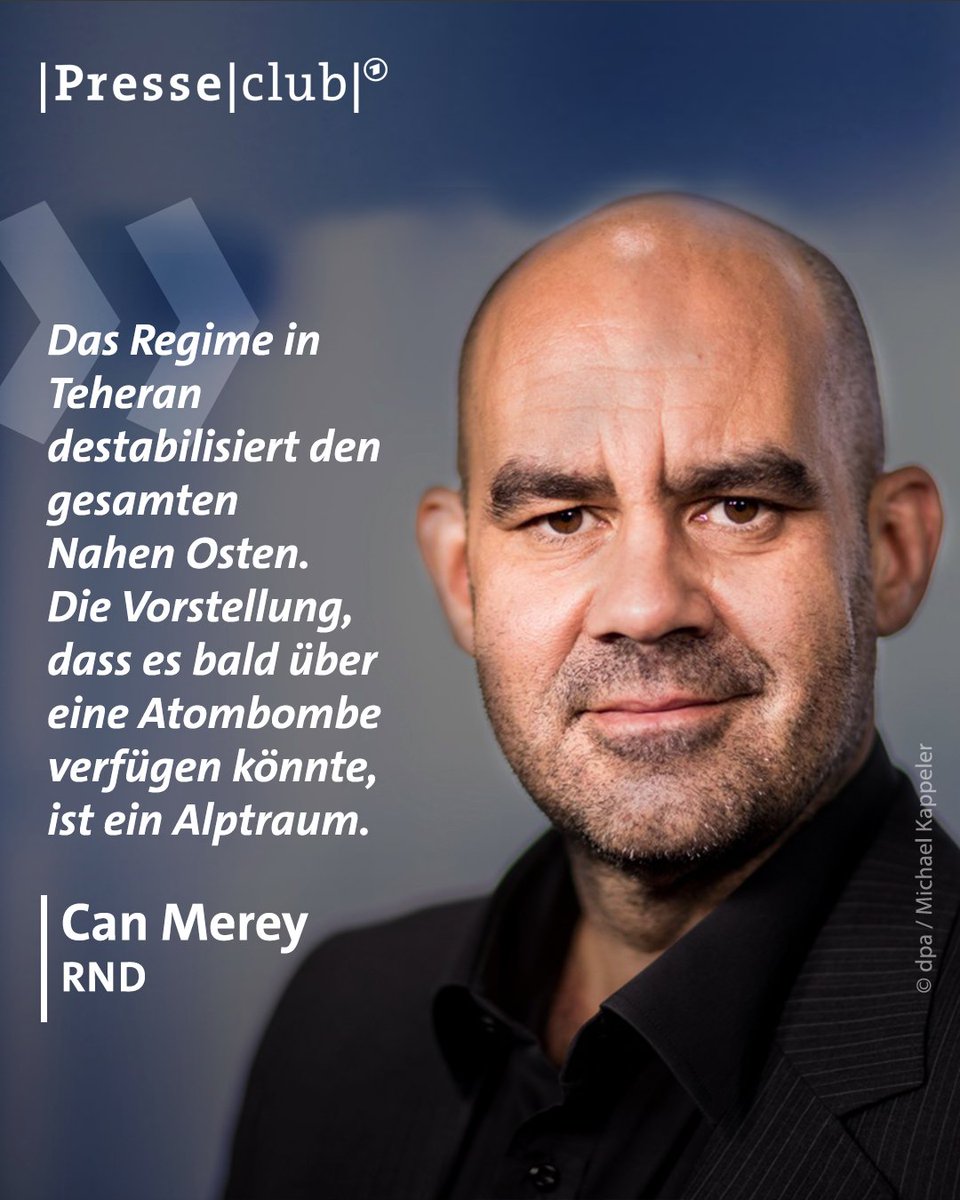 „Wir wissen nicht genau, wie schnell die Iraner in den Besitz einer Atombombe kommen können“, sagt @CanMerey. Die Drohungen des Irans, dass der Angriff auf Israel nur ein Vorgeschmack gewesen sei, zeige aber, wie gefährlich die Situation ist. #presseclub