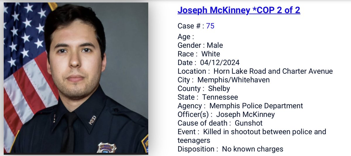 Memphis PD is in the news with cop pomp funerals again, the latest Officer McKinney. Police engaged in shootout with teenagers. 1 kid dead, 3 critical. Cop McKinney also dead. Now DA says the cop died by friendly fire and did kids did not kill anyone. incarcernation.com/view-for-death…