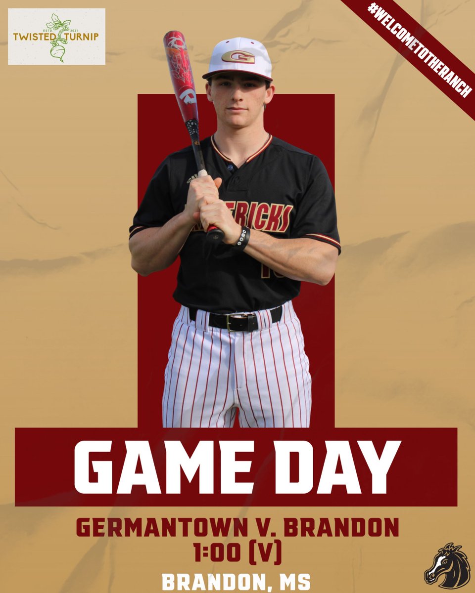 ⚾ GAME DAY ⚾ 🆚 Brandon ⏰ 1:00 (V) 📍 Brandon High School 🎟️ buff.ly/3bLzkxt 💻 buff.ly/3KxO71B #gomavs #welcometotheranch