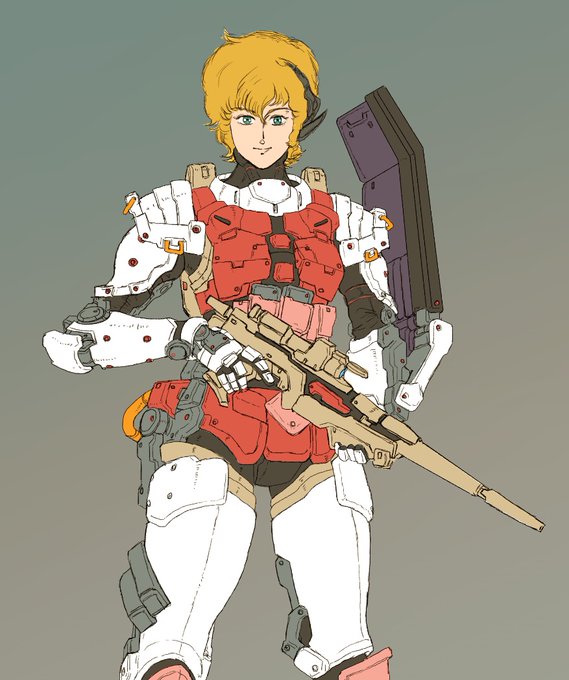 「blonde hair rifle」 illustration images(Latest)