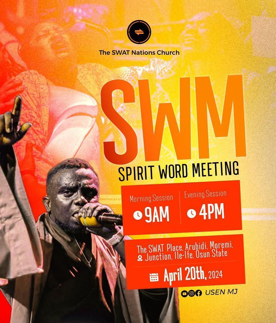 SWM morning session was so full! This is really the place where God answers prayers speedily.

If your heart has a desire, bring it to SWM. 

You're welcome😌
