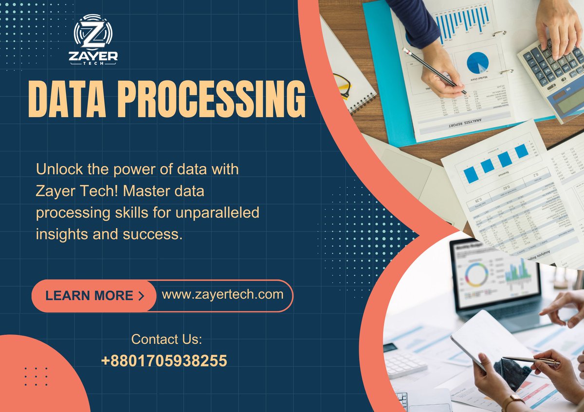 ZayerTech's tweet image. Elevate your data processing game with Zayer Tech! 📷 Whether it&apos;s crunching numbers or analyzing trends, our team has the expertise to turn raw data into actionable insights.
#ZayerTech
#DataProcessingSkills
#DataMastery