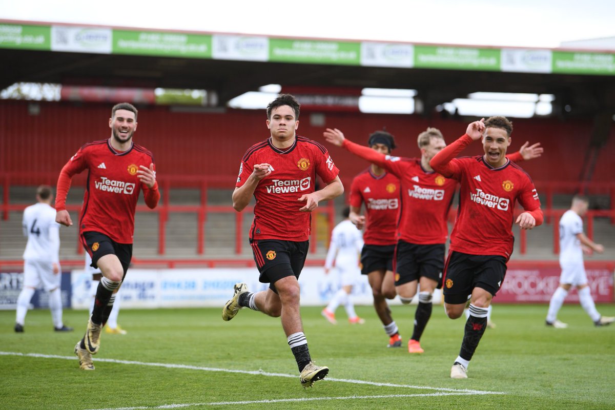 A highly creditable 2-2 draw for an unusually young United U21s side at Spurs. Many regulars absent (in first-team training). Ruben Curley's long-range strike and Gabriele Biancheri's six-yard box finish, his first goal at this level, the highlights of an industrious display.