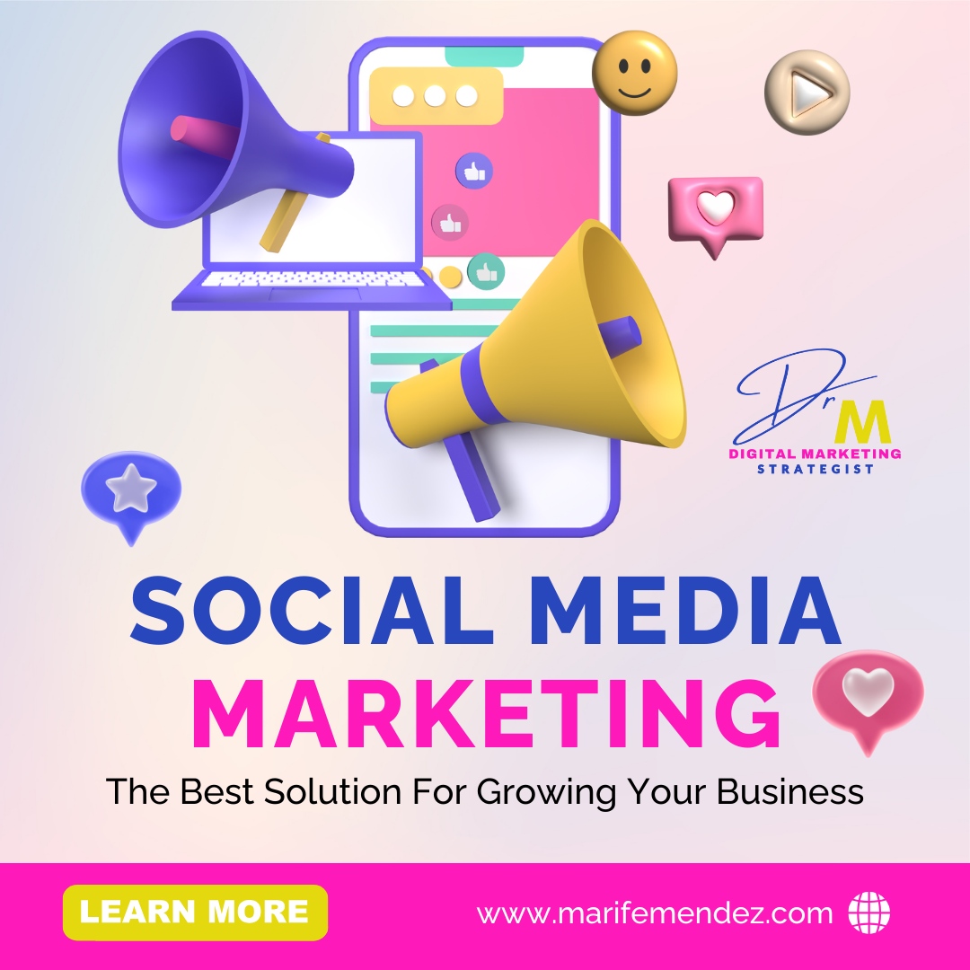 Unlock Your Business's Potential with Strategic Social Media Marketing Solutions. 🚀

Elevate your brand, engage your audience, and conquer the digital landscape with Dr M Marketing.

#SocialMediaMagic #BusinessGrowth #DrMMarketing

🌐marifemendez.com

#digitalmarketing...