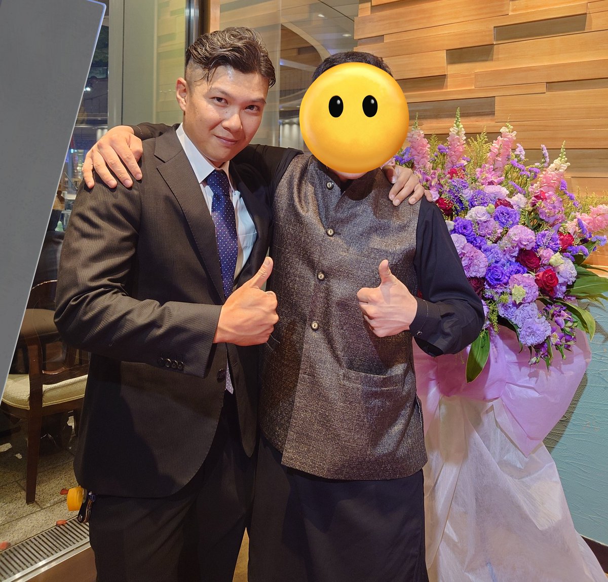 えーまさかの
襟立健吾/仮面ライダーイクサ役の熊井幸平さんと出会いました…こんな嬉しすぎる偶然ある！？