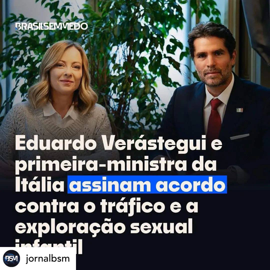 Produtor de “Som da Liberdade” e Giorgia Meloni se comprometem a promover ações conjuntas para proteção das crianças. Filme será exibido em todas as escolas públicas italianas. 👏🏻👏🏻👏🏻