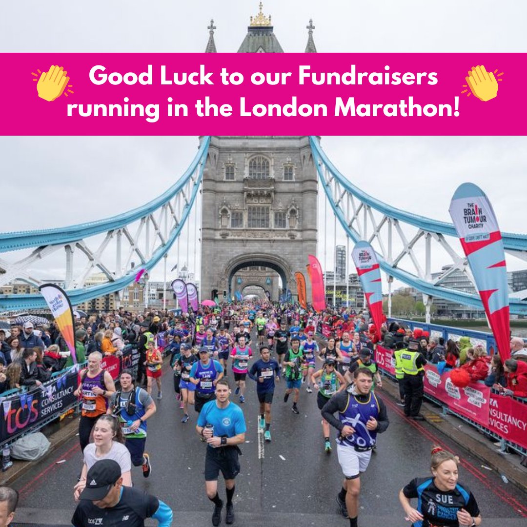 A massive Good Luck to our fundraisers running in the #Londonmarathon! Rory Burchett, Sian Thomas and Gavin Cousins 👏

We’ll be cheering you all on to that finish line! 🏁