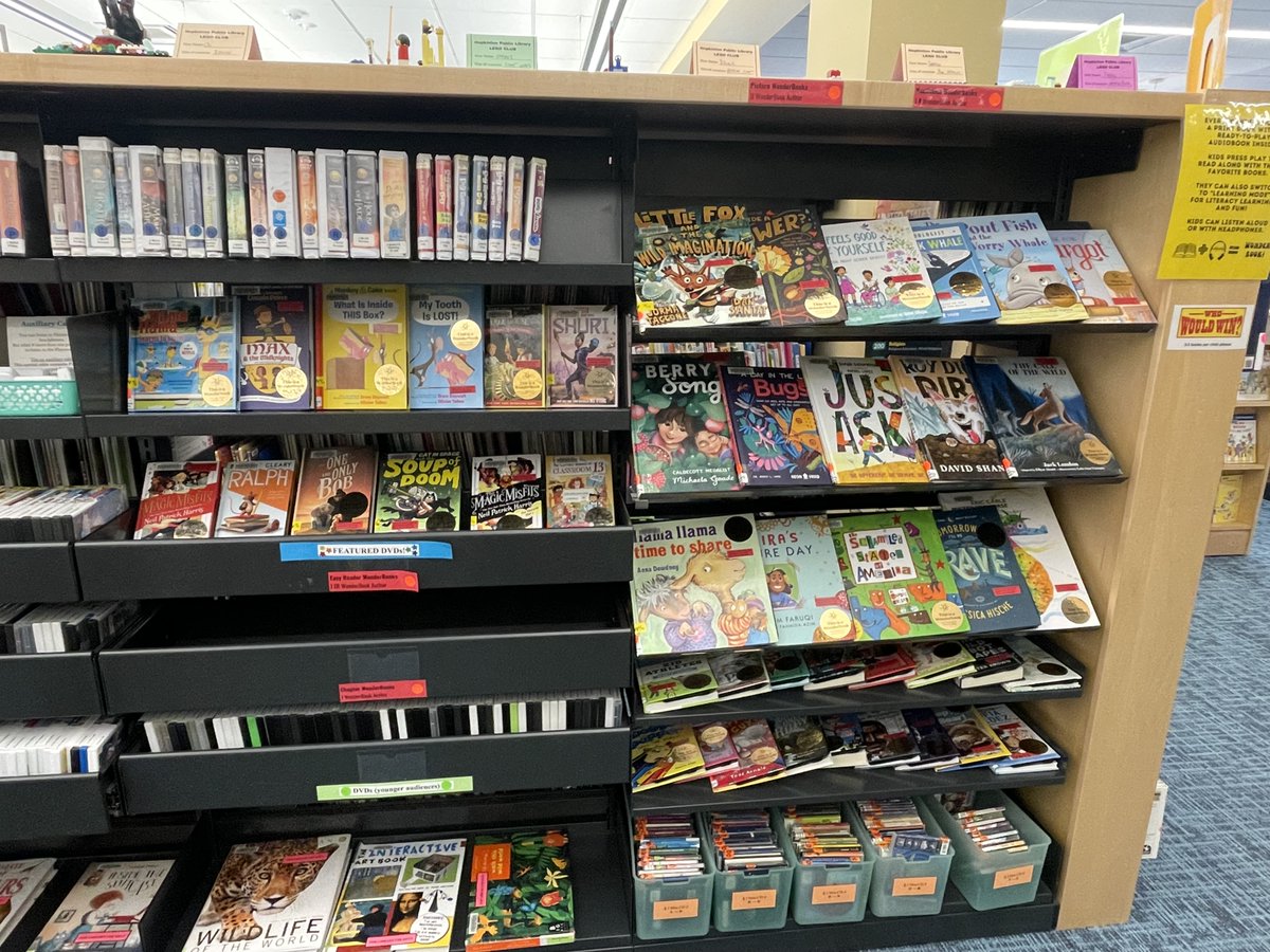 The Children's Department has added over 30 NEW Wonderbooks (print + audiobook) to the collection!