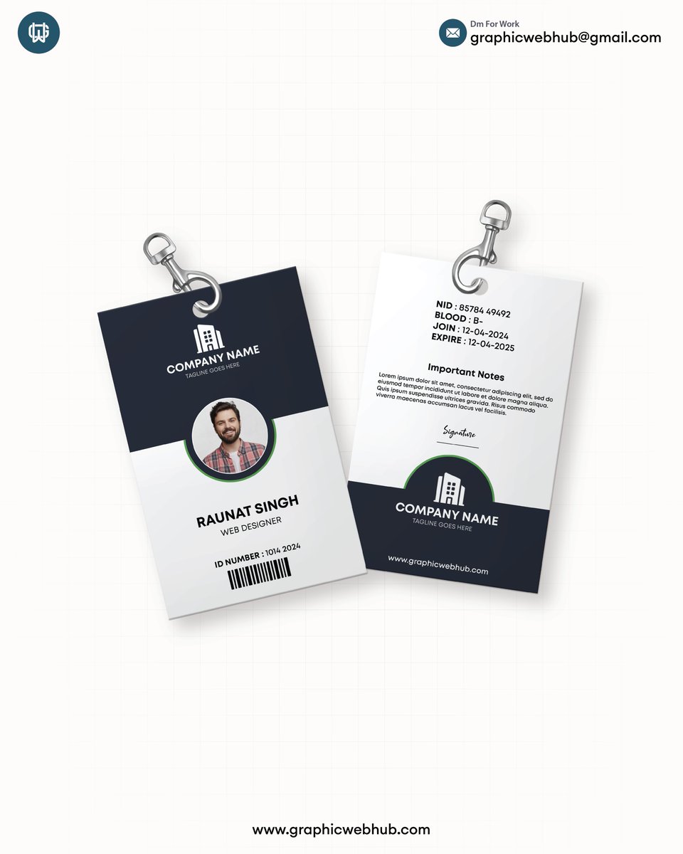 Company ID Card Design in Photoshop | Graphic

[ Logo Design , Branding , Card Design , Social Media Graphics , Website Design , Photo Editing , Thumbnail Design , Custom Design Solutions ]

#IDCardDesign #CompanyID #GraphicDesign #PhotoshopDesign #CreativeDesign #BrandIdentity