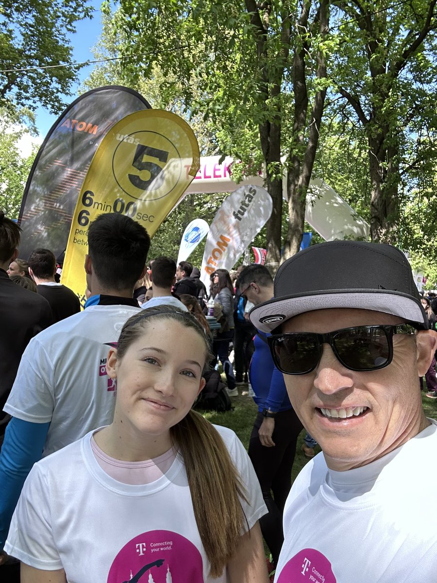 Great day for the Budapest 7k with my daughter.