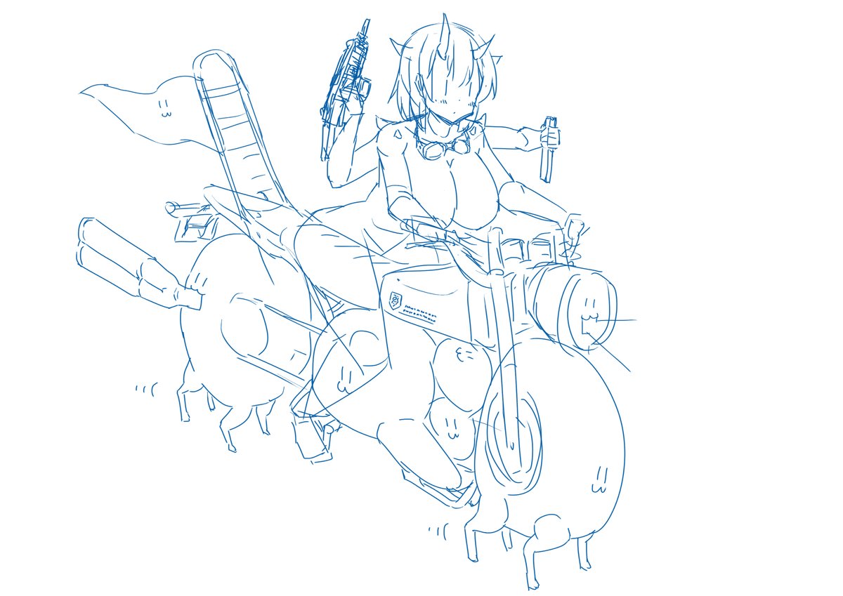 謎の生物武装シリーズ…仕事+酒で脳を焼かれた絵師の落書き 