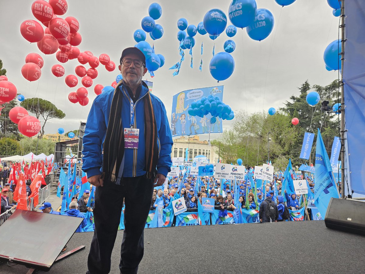 🔵 “Pensionati provenienti da tutto il Paese sono in Piazza insieme ai lavoratori per dire ‘Adesso basta!’

📣  Così Carmelo Barbagallo, Segretario generale Uil Pensionati alla manifestazione <a href="/UILofficial/">Uil Nazionale</a> e Cgil.

‼️“Siamo qui per dire #Adessobasta