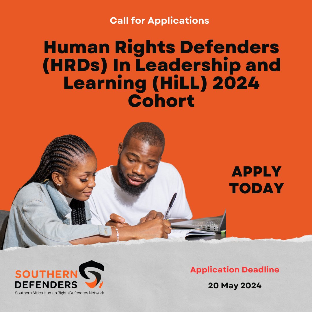 In 2023, Southern Defenders launched its inaugural Human Rights Defenders (HRDs) in Leadership and Learning (HiLL) program in partnership with the @CHR_HumanRights. The program targets Youth HRDs (aged 20-30), aiming to enhance their transformational leadership skills within the
