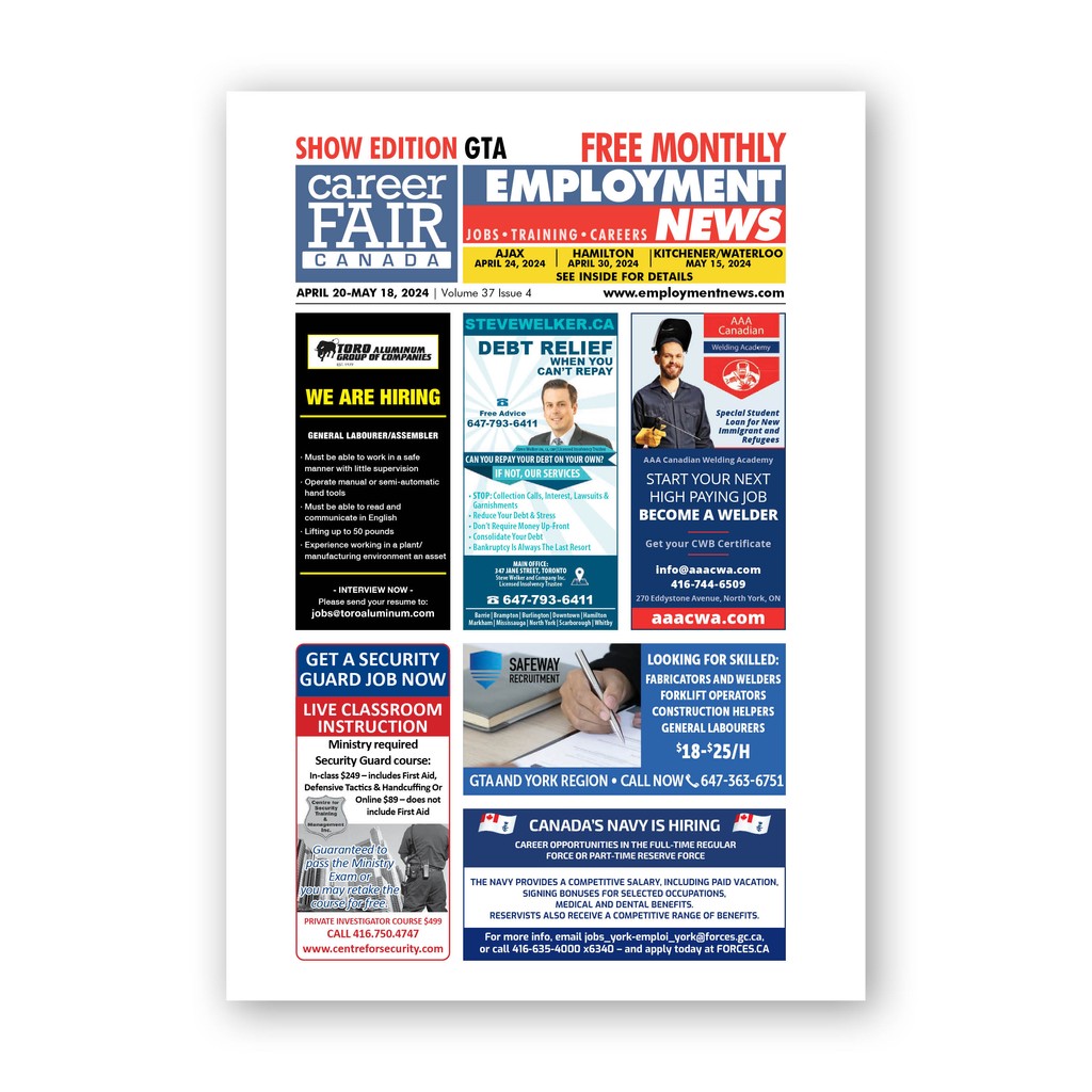 Check out this week's issue of #EmploymentNews #GreaterToronto ! Available now! 
employmentnews.com/publications