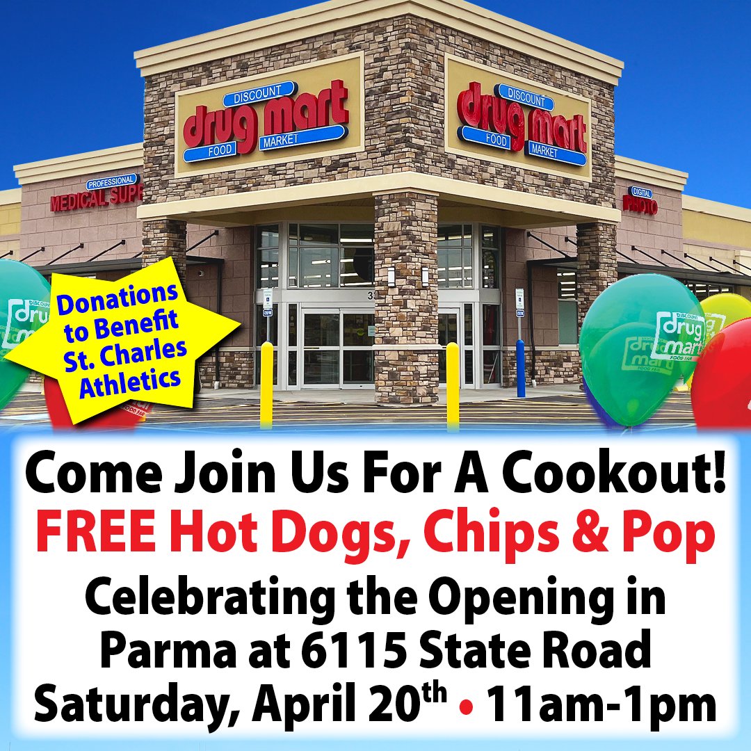 Join us for a sizzling cookout on Saturday, April 20th! Come by our Parma location at 6115 State Road from 11am-1pm to grab FREE hot dogs, chips, and pop. Don't miss out on the food and fun! #CookoutCraze #DDM #ParmaOhio #FreeFood