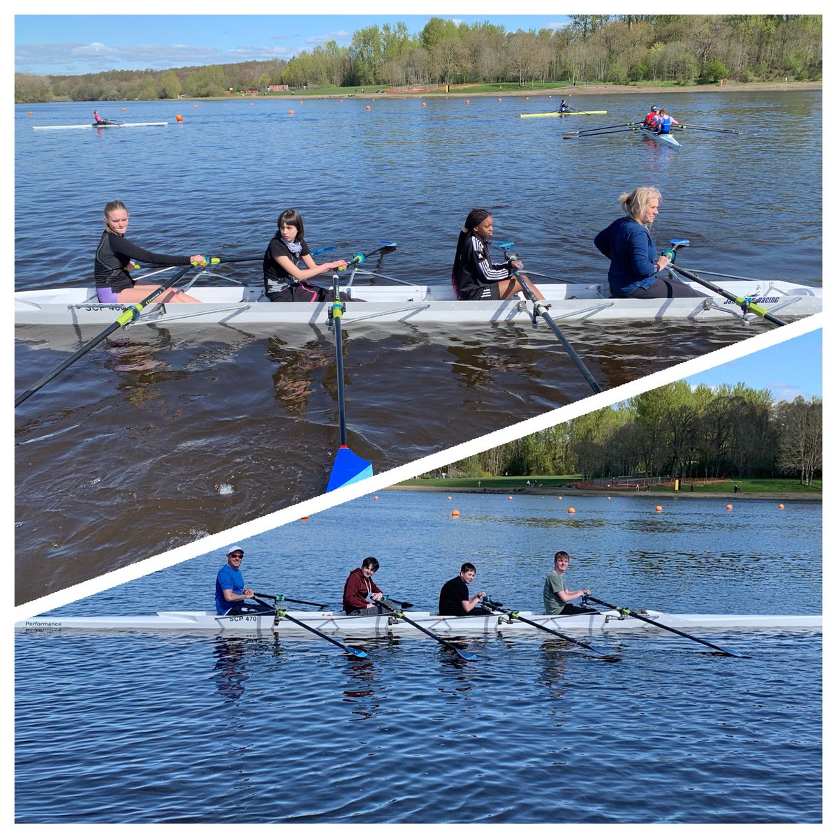 We were delighted to welcome 5 of our recent #CommunityRowing participants from @OLHSMotherwell to our junior squad development session this morning. Great work by all our very talented local young athletes. @SP_RC1 @NLActiveSchools @ScottishRowing @active_nl