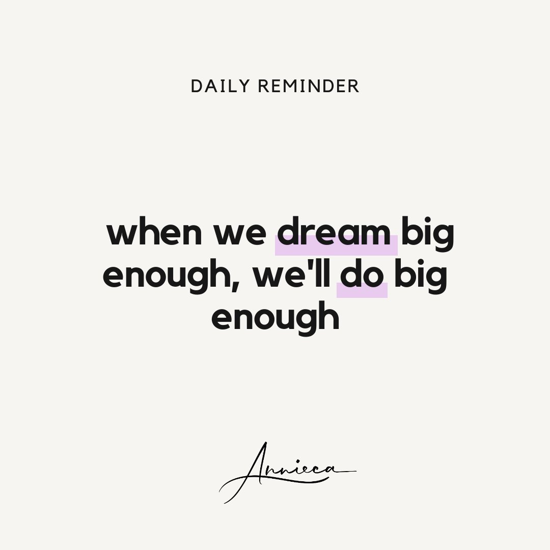Dream BIG 💭  Take a moment to breathe, recharge, and keep moving forward! 💫