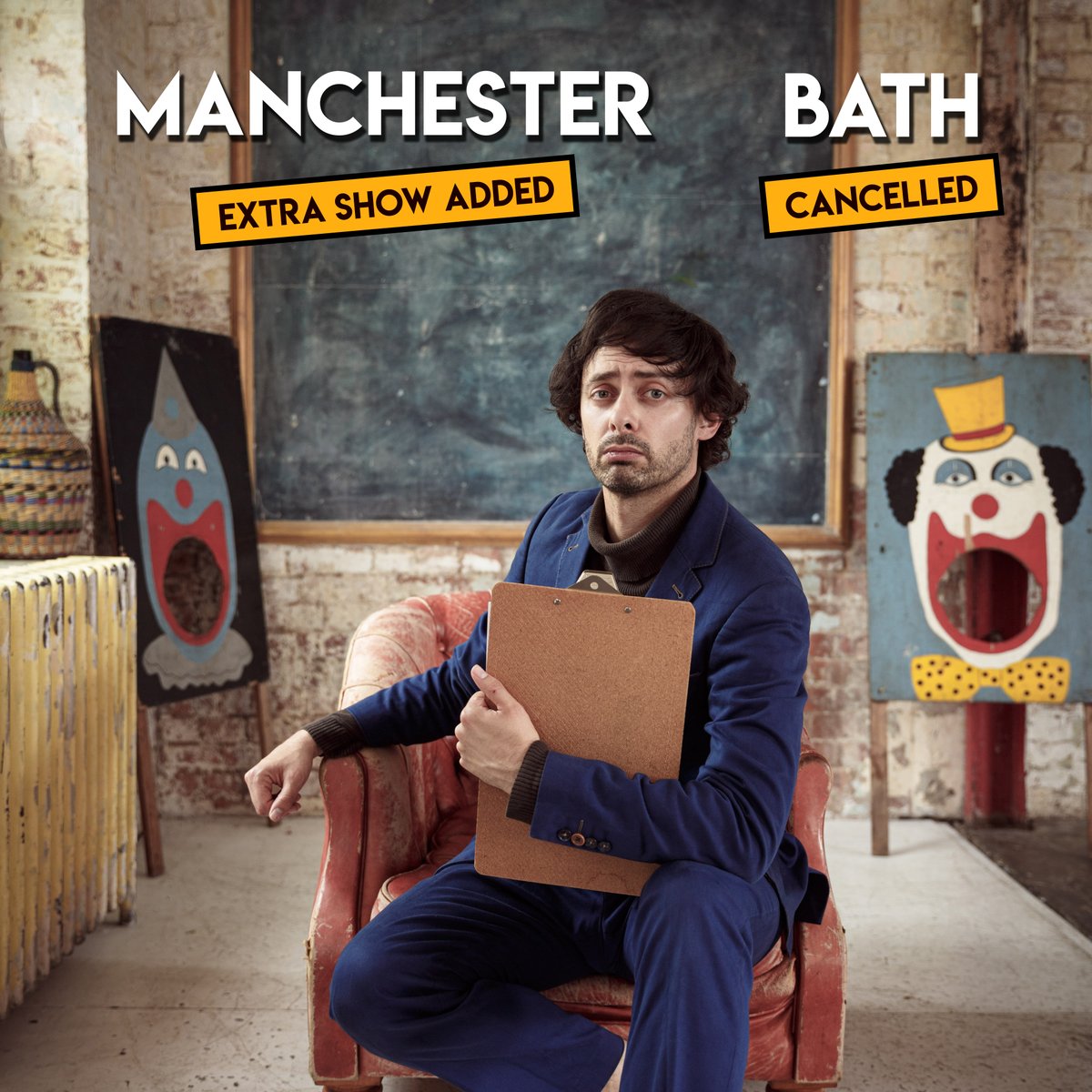Ah, the joys of touring. For those in Manchester who missed out on tickets to LES ENFANTS TERRIBLES, an extra date has been added in October, on sale next week. Bath, you left it too late. This trend of only buying tickets last-minute needs to stop. Be more Manchester, less Bath.