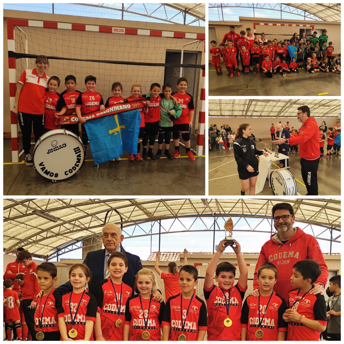 En una emocionante y disputada final 🤩 el #CODEMA 🔴⚫️ se ha proclamado Campeón 🥇🏆 de Asturias 🟦🟨  de Balonmano Iniciación  🤾🏻‍♂️🤾🏼‍♀️ tras vencer a un gran C. P. El Lloreu. ¡Excelente partido! Enhorabuena a jugadores y a Ale, su entrenadora 👏🙌 <a href="/CodemaBalonmano/">Corazón de María BM</a> <a href="/FBMPA_oficial/">Federación de Balonmano del Principado de Asturias</a>
