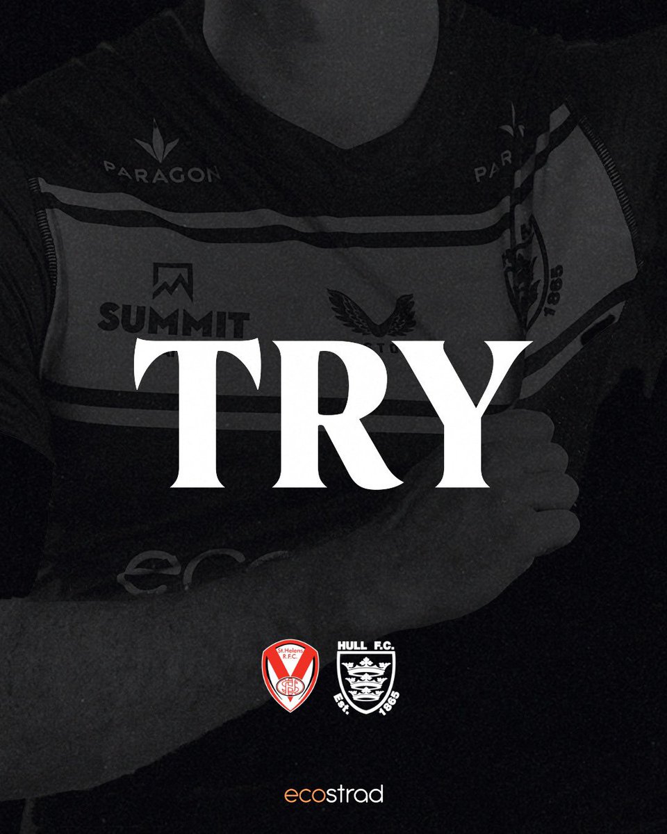 48’ TRY! Hull force an overlap on the right edge and Sully Medforth evades one onrushing defender before jinking his way over! Harman’s on target and we’re level (2/2) SH 12 FC 12 ⚫️⚪️ #COYH