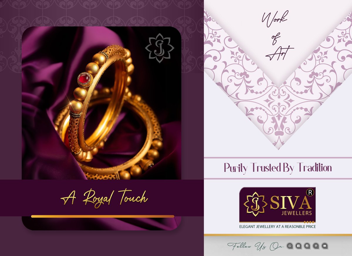 SIVA JEWELLERS MADURAI
#BNI #maduraispecial #weddingjewellery #banglesdesigns #handmade #jewelleryshopMadurai #goldjewellery #trending #latestjewlerydesigns #love #ramnad #devakottai #Karaikudi #offer #jewellerydesign #designerbangles #goldbangles #bangles