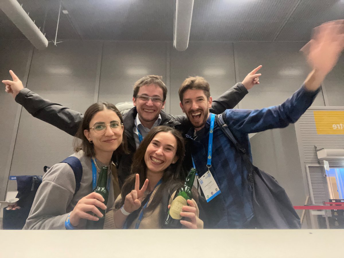 Fire team finished #EGU24 week with smiley, tired but happy faces. It is always nice to reunite 😊