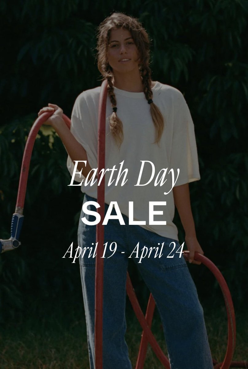 MelanieSinger's tweet photo. you must consume on earth day, that’s what the holiday is meant for. more clothing waste and more carbon emissions https://t.co/6dUWVA1dpD