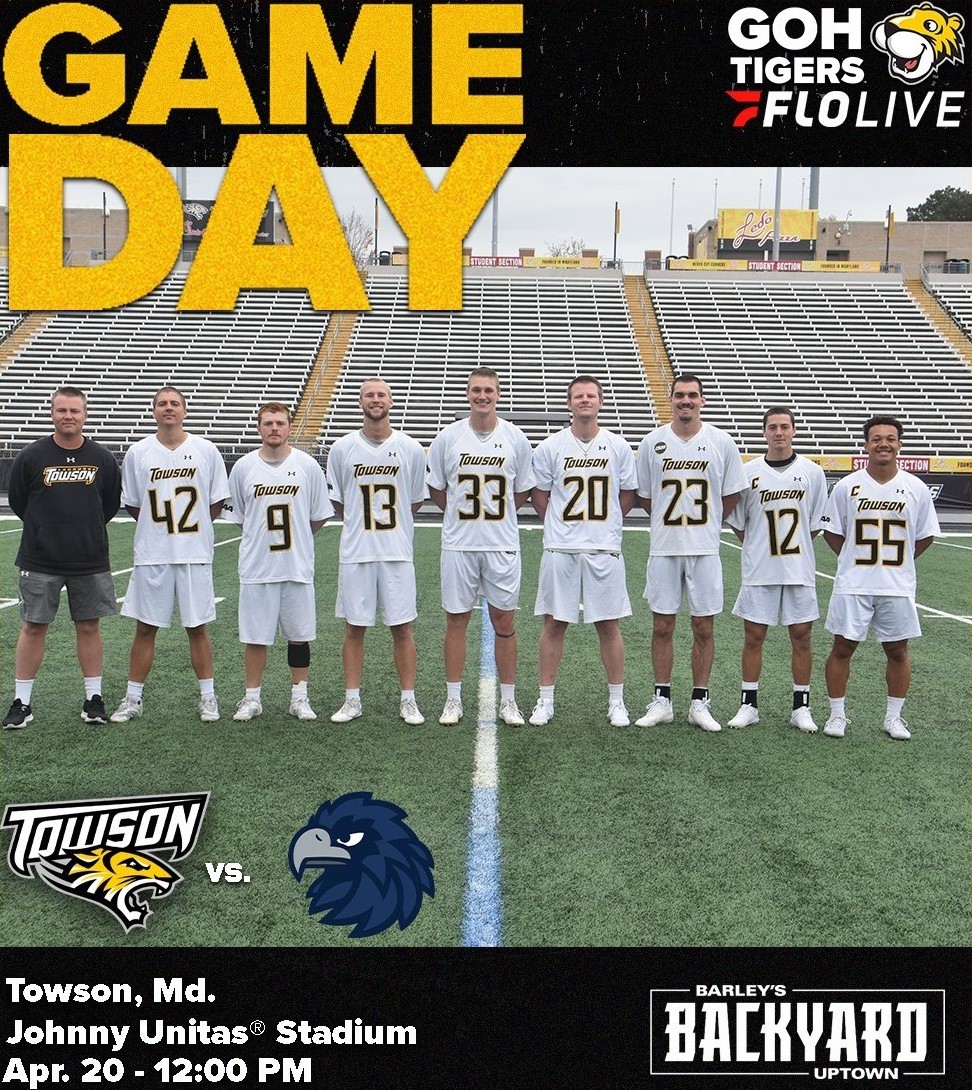 For the seniors. #16/14🐯vs. Monmouth 🕛- 4/20, 12 p.m. 🏟️- Unitas Stadium - Towson, Md. 🎟️- am.ticketmaster.com/towson/mlaxsin… 📺- FloSports ($) - flosports.link/3PiZj24 📻- portal.stretchinternet.com/towson/portal.… 📊- statb.us/b/515824 📰- towsontigers.com/news/2024/4/18… #GohTigers