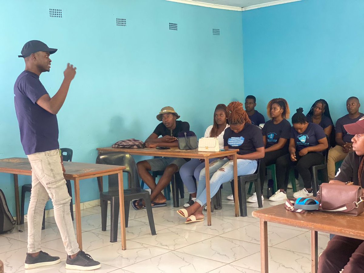 Zinasuzim's tweet photo. 🔵 THE PRESIDENT: Emmanuel SiTiMaH encouraged young female students in Midlands to take up leadership positions and challenge anything that promotes patriarchal systems in institutions of higher learning. #FemaleStudentsSummit #EducationWithoutBarriers https://t.co/JJxRXf4gml