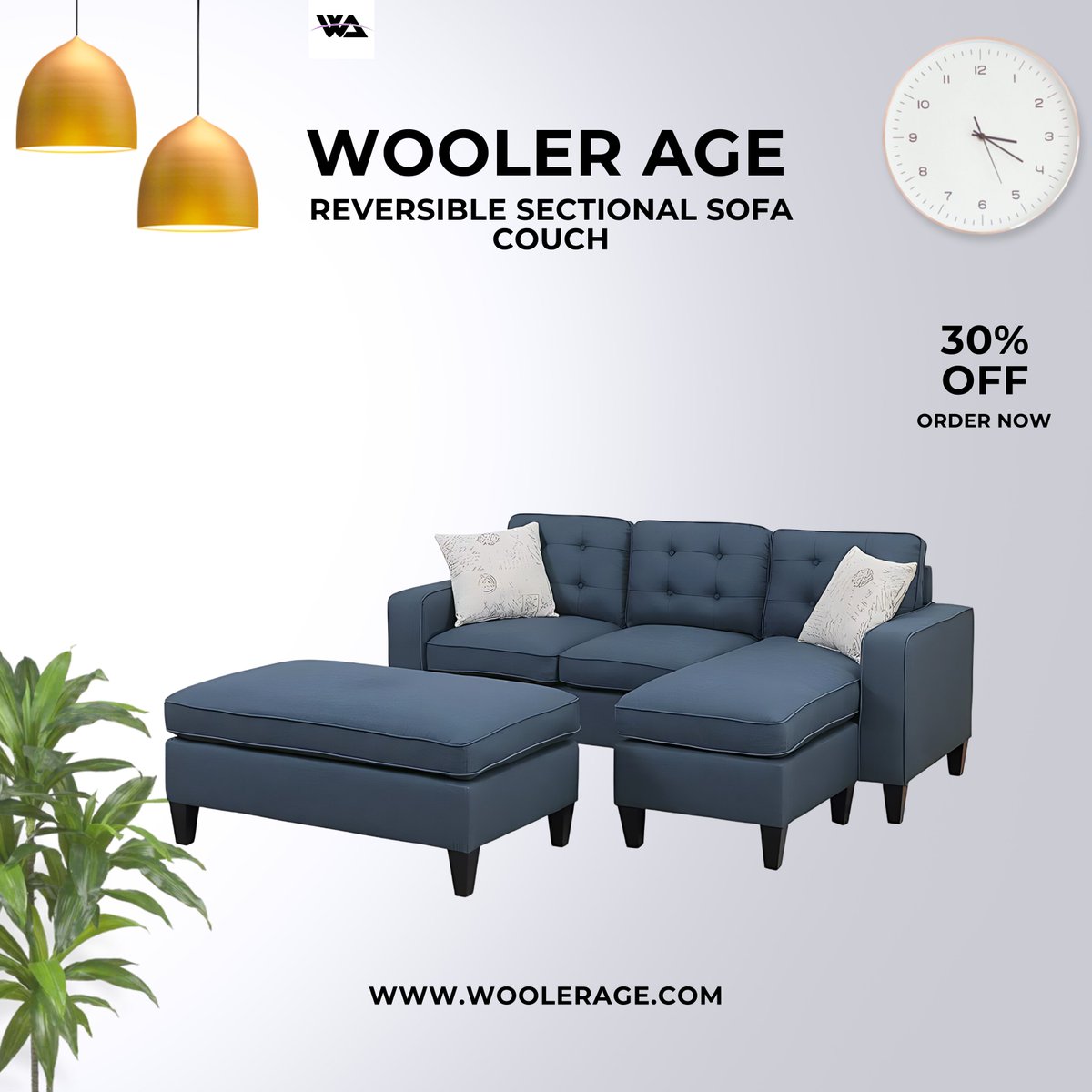woolerage's tweet image. Meet our Woolerage 3-piece Sectional Sofa in navy blue. Luxurious, reversible, and oh-so-comfy! 💙 #Woolerage #SectionalSofa #NavyBlue #HomeComforts #LivingRoomGoals #Sofa #Couch #Furniture #LivingRoom #HomeDecor #InteriorDesign #HomeFurniture #ModernFurniture #Comfort #HomeStyle
