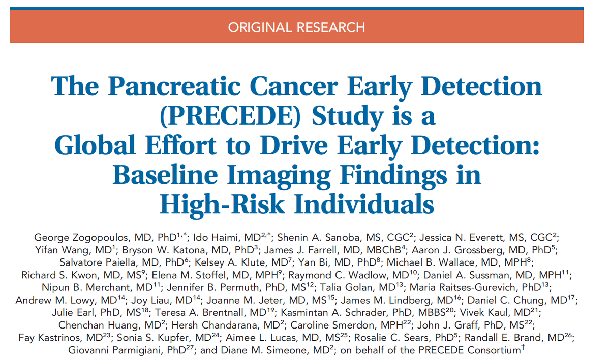 Out now! Proud to have represented @PancreasVerona in this outstanding manuscript from the @PrecedeStudy we are part of, published on @JNCCN. So many efforts on #PancreaticCancer early detection. @MadameSurgeon @AISP_Pancreas @Valsecchifdn