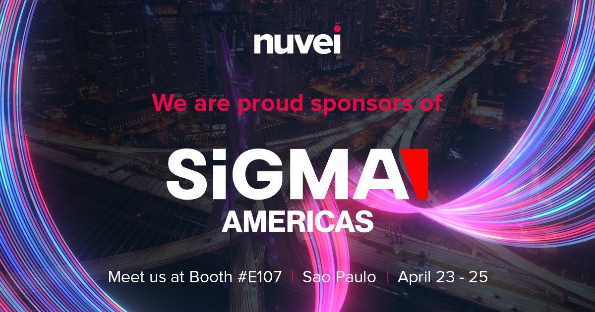 Nuvei is a proud sponsor of @SiGMAworld_ Americas 🌎 Join us in São Paulo from April 23-25 at Booth #E107. Discover how our payment technologies are helping businesses across South America accelerate their transactions and boost revenue.