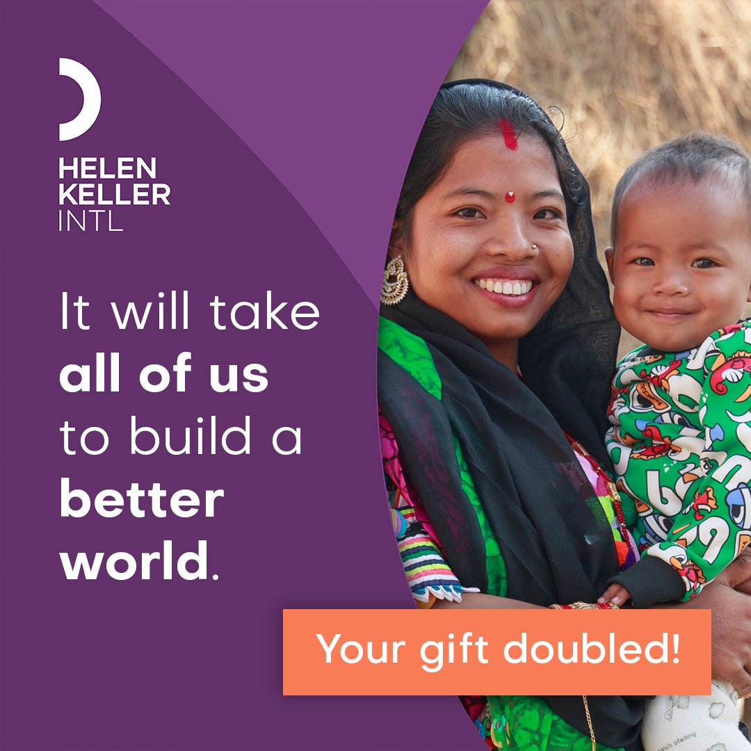 It will take all of us to build a better world. 🤝 Your support helps us provide: 💜 climate-smart farming training 💜 NTD treatment & prevention 💜 vitamin A supplements 💜 nutrition for moms & babies Now, all gifts are matched. 🎁 Donate today: vist.ly/zi94