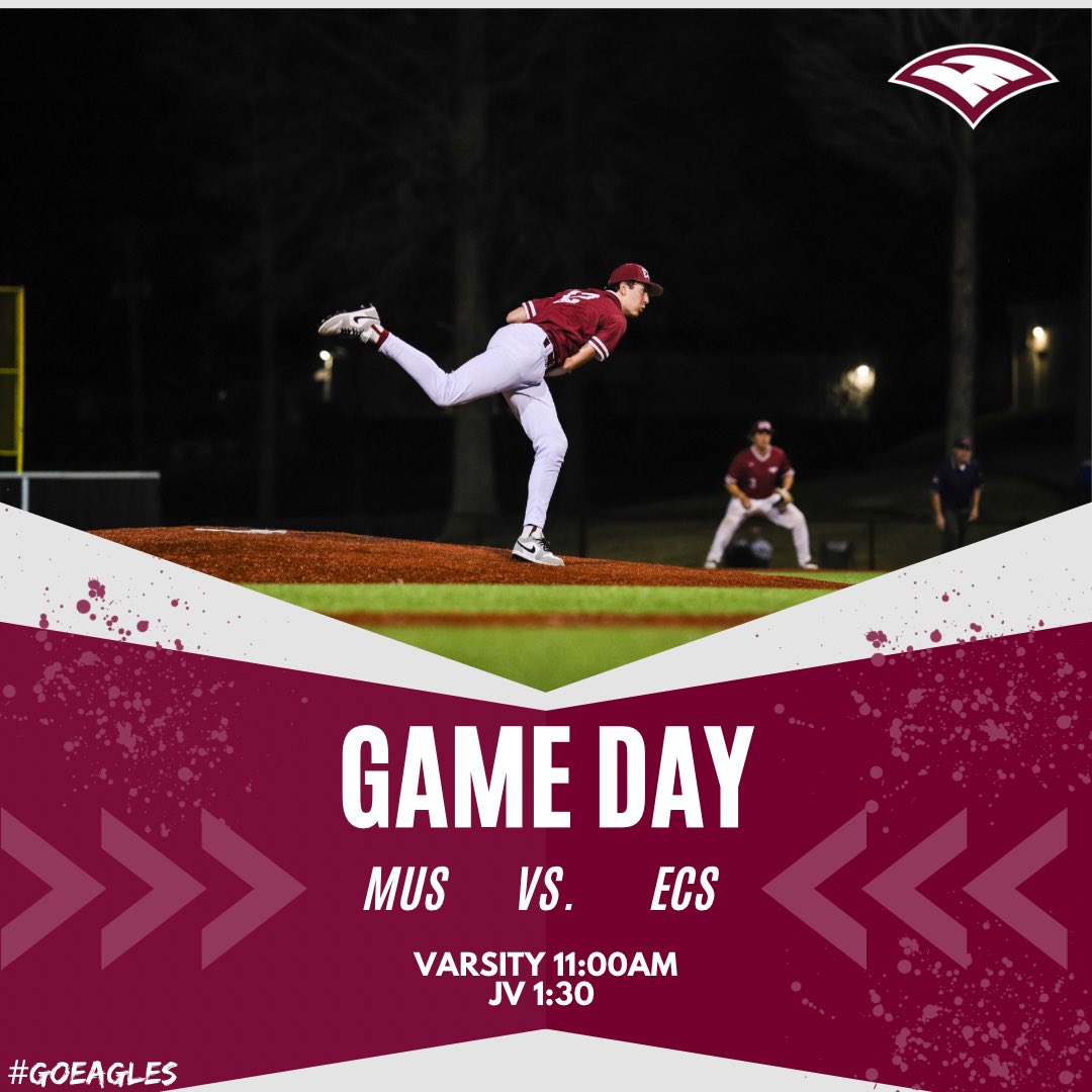 Happy Saturday Eagle fans! It’s GAME DAY for the Baseball teams! The Eagles take on MUS at home today! Varsity plays at 11am and JV at 1:30! Be there to cheer on the Eagles! #GoEagles