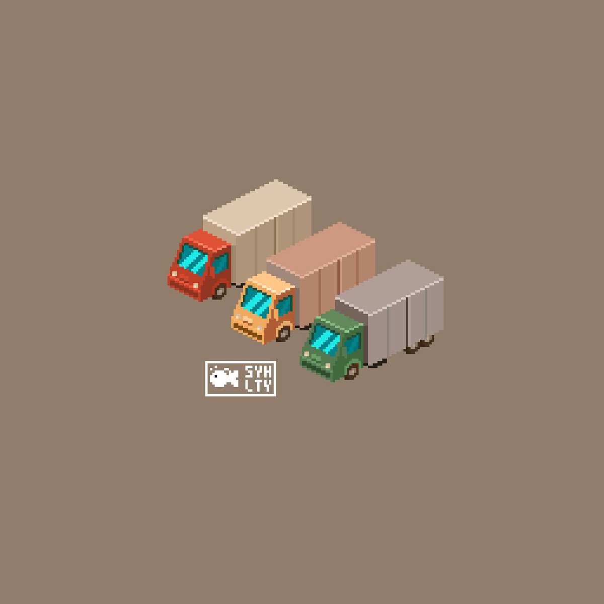 Shipment Truck. #pixelart #ドット絵