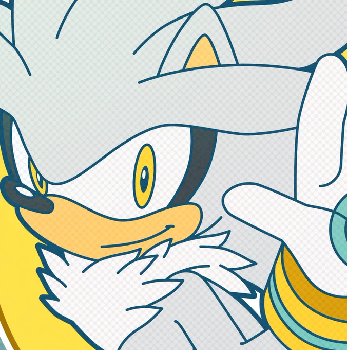  Check out this new  wallpaper artwork for April 2024, featuring Silver The   