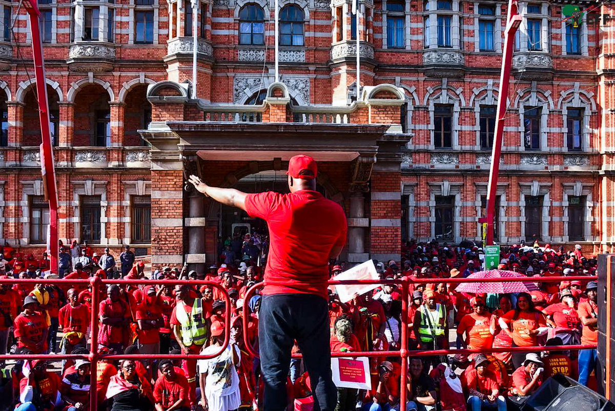 EFFKZN's tweet photo. ♦️♦️In Pictures♦️

uMsunduzi Municipality belongs to the EFF. The people of Umsunduzi are tired of a failed government of the ruling party &amp; they want change now.

We are heading to a historic election on the 29 May 2024 were EFF will take over government.

#MalemaForSAPresident https://t.co/GsKzrhd6y9