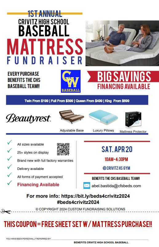 Dorsch10's tweet photo. Today is the day!  From 10:00 AM-4:00 PM at Crivitz High School.  Come check out the showroom and support Crivitz Baseball! https://t.co/tgco31uUeU