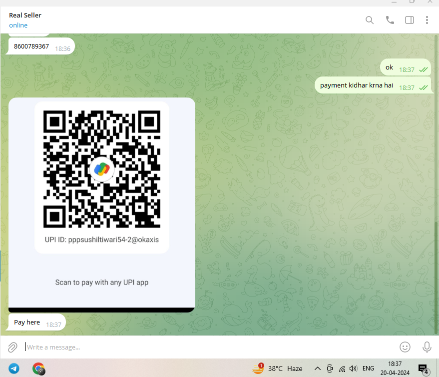 GI_Developers's tweet photo. a person on telegram scamming peoples saying he will give telegram in 2000rs  and many peoples got scammed her details screenhsot see
mobile no - 90281 92295
2nd mobile no - 8600789367
@CBItweets @DelhiPolice @MahaCyber1 @MHPoliceITCell @crimebrach https://t.co/5JRPvlFCfu