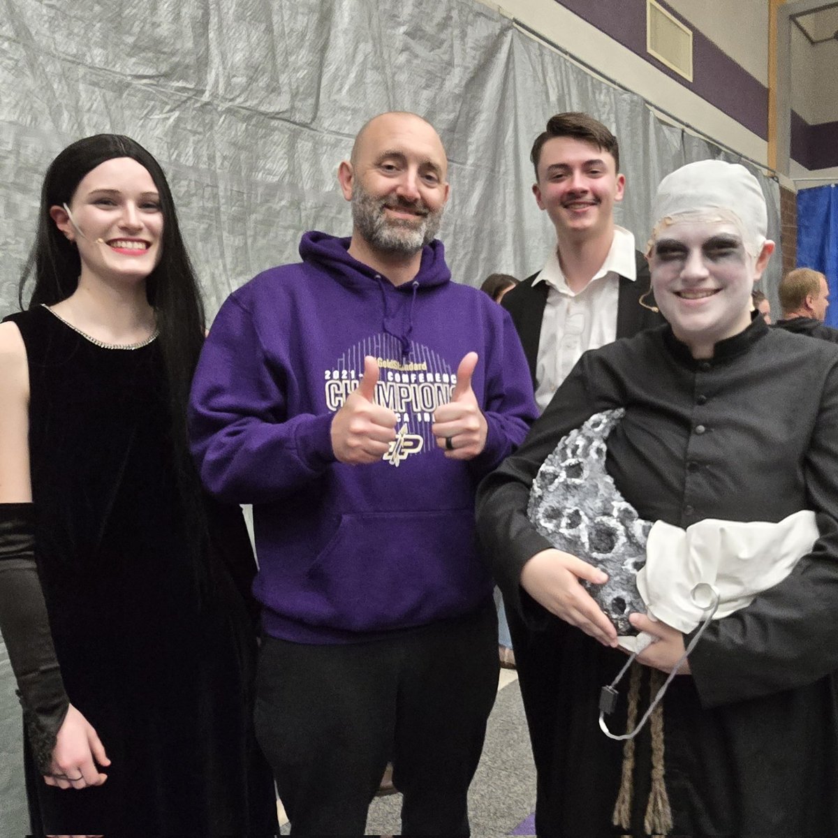Looking for something to do this weekend? Check out Uncle Fester, Gomez, Morticia, and the rest of the family in The Addams Family: A New Musical Comedy at Pectonica High School. Coach Heisler gives it two thumbs up! 👍👍