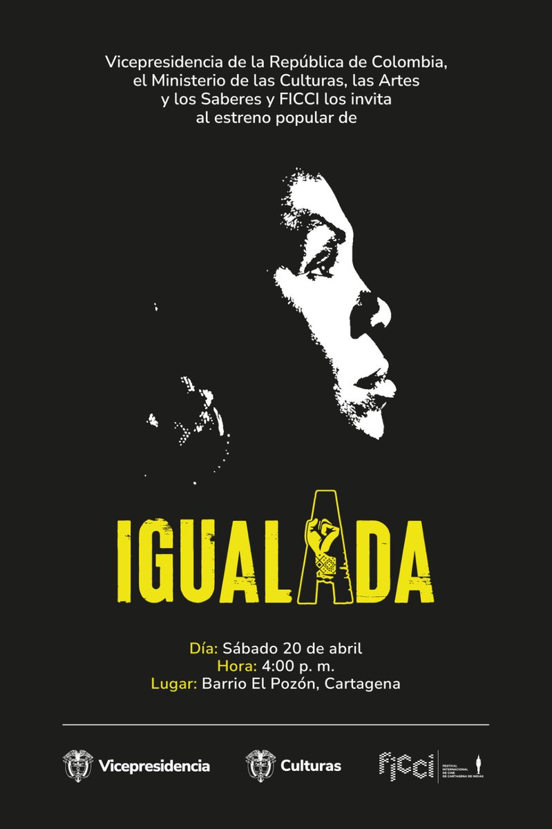 El estreno del documental ‘Igualada’ es hoy en el barrio El Pozón de Cartagena. Conversamos con Juan Mejía, director de esta producción que recorre la historia de vida de @FranciaMarquezM, la primera vicepresidenta afrocolombiana en el país. Léala en bit.ly/juanmejíaigual…