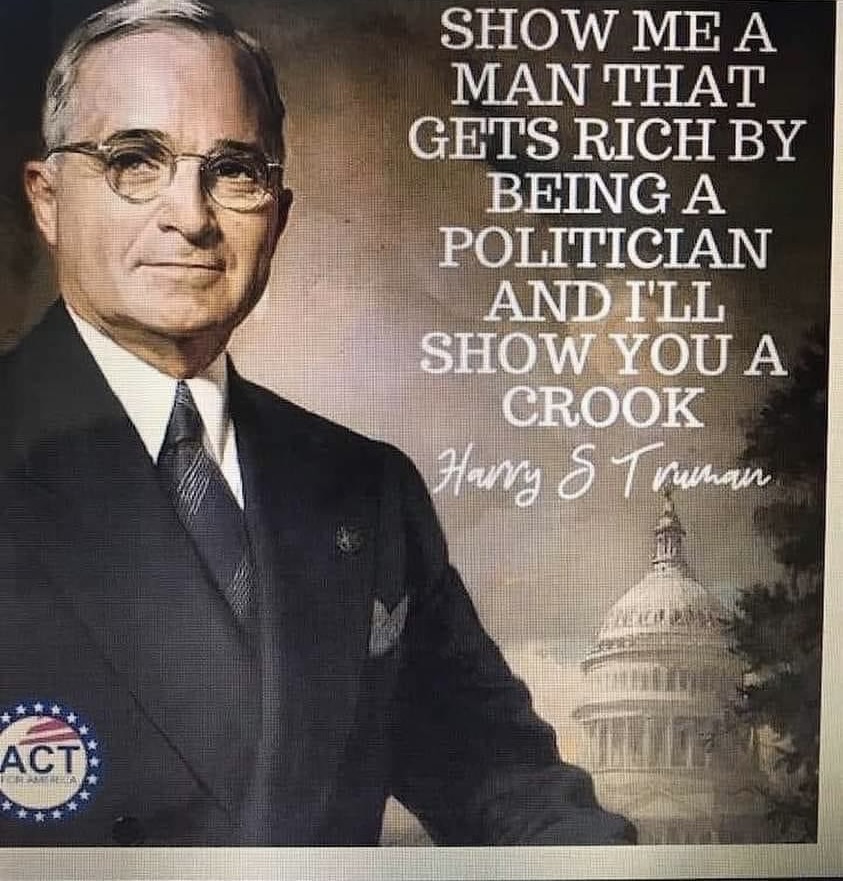 #PeriklesDepot #MAGA #AmericaFirst #Trump2024 🔥 BIDEN and much of our Congressional LEADERSHIP are CORRUPT CROOKS according to Truman ! ⬇️⬇️⬇️