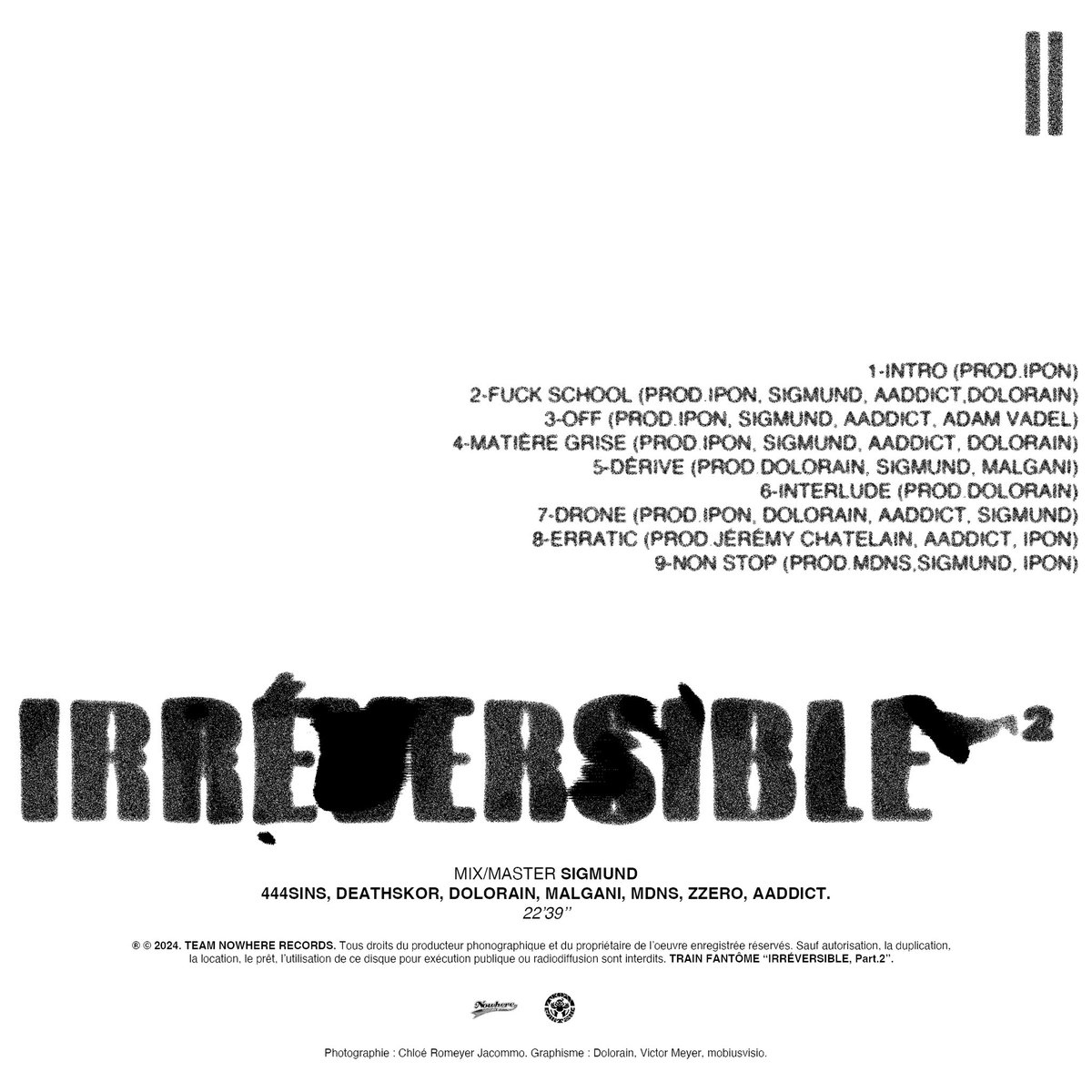 train_fantome's tweet image. IRRÉVERSIBLE 2🩸03 MAI 2024 

PRÉ-SAVE LE PROJET 💽 

On active le mode propagande l’équipe 🏴🫵  

trainfantome.lnk.to/IrreversiblePa…